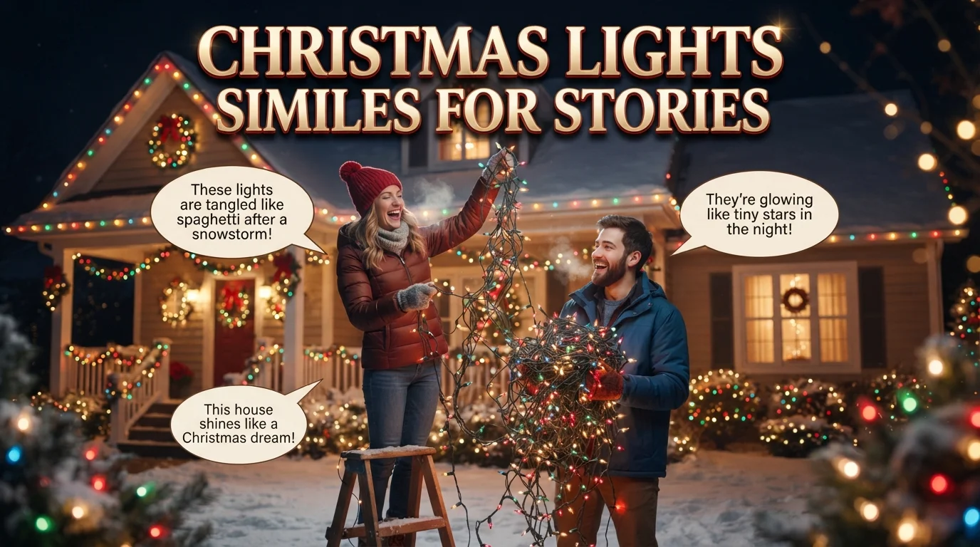 Christmas Lights Similes for Stories