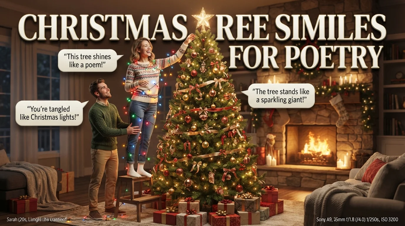Christmas Tree Similes for Poetry