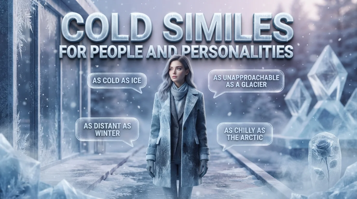 Cold Similes for People and Personalities