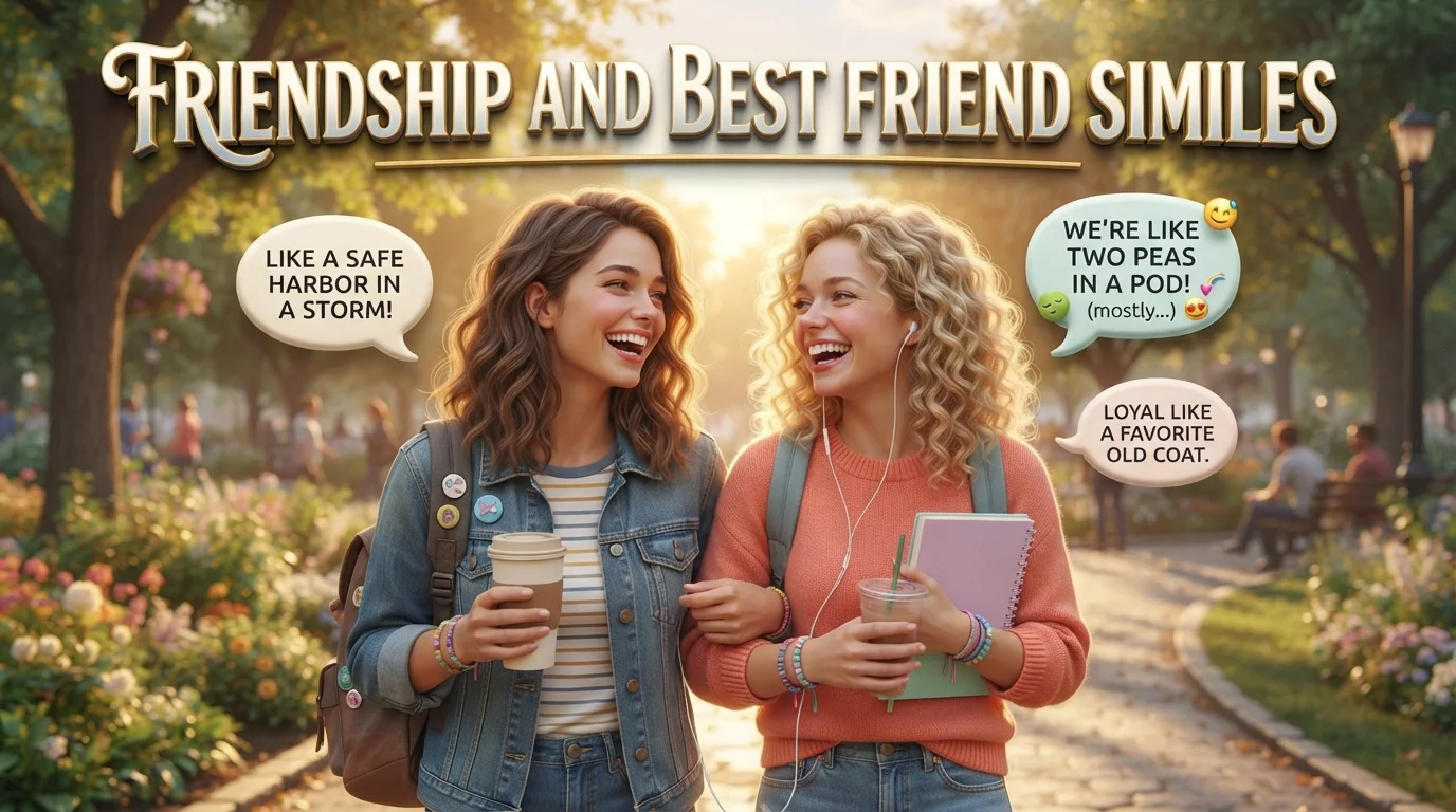 Friendship and Best Friend Similes