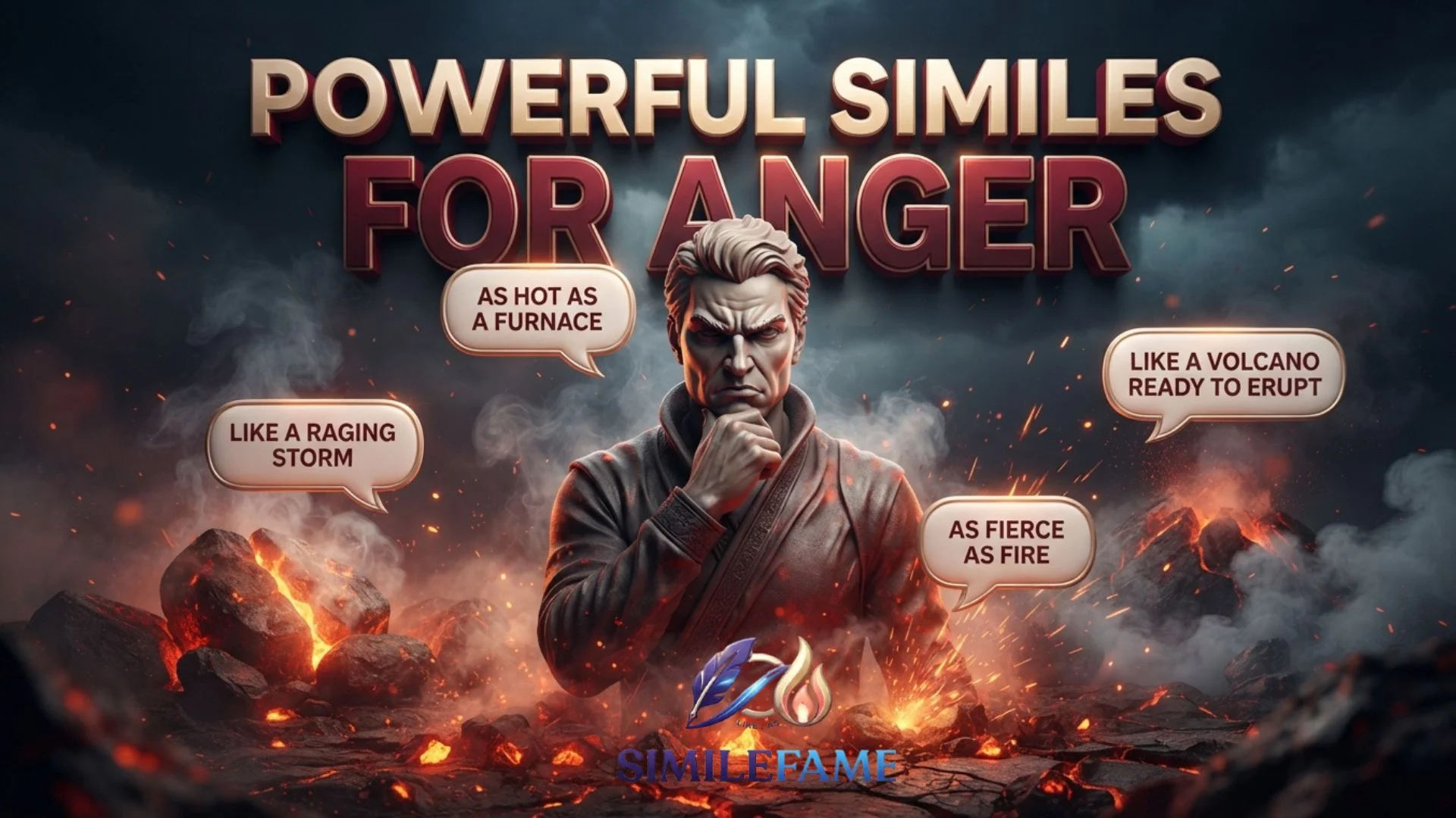 Powerful Similes for Anger