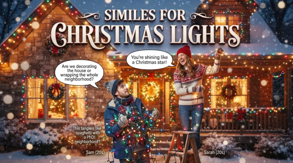 Similes for Christmas Lights