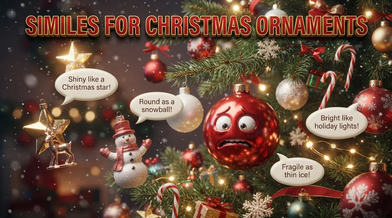 Similes for Christmas Ornaments