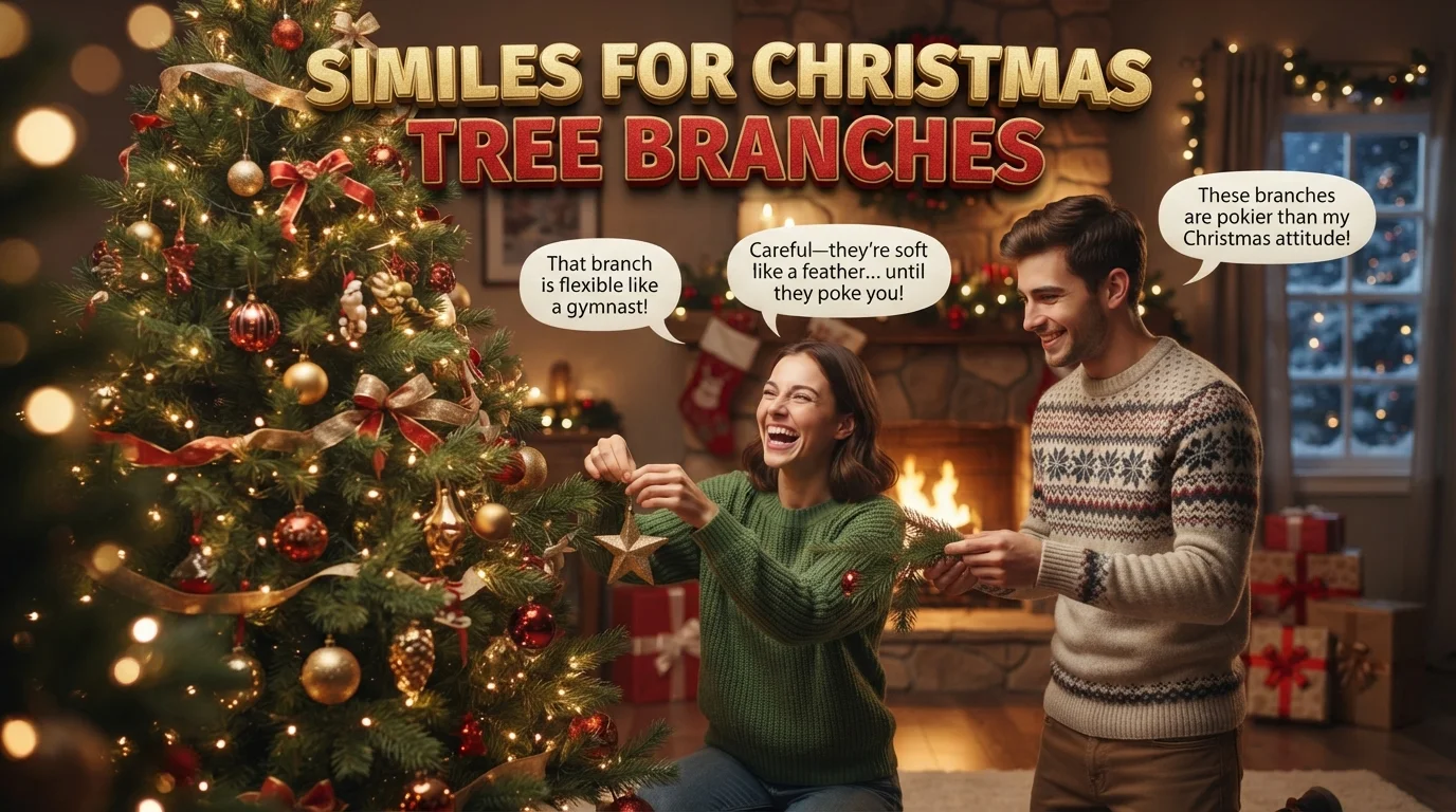 Similes for Christmas Tree Branches