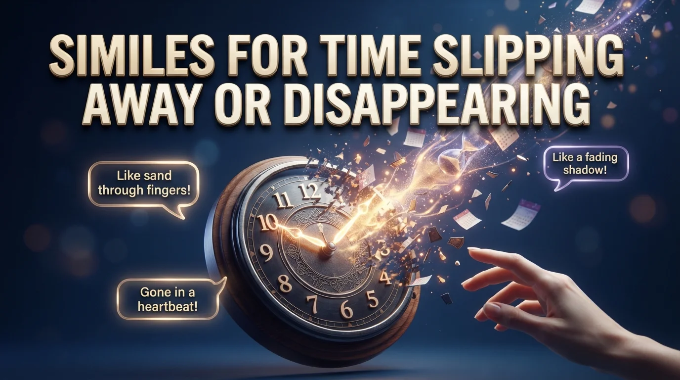 Similes for Time Slipping Away or Disappearing