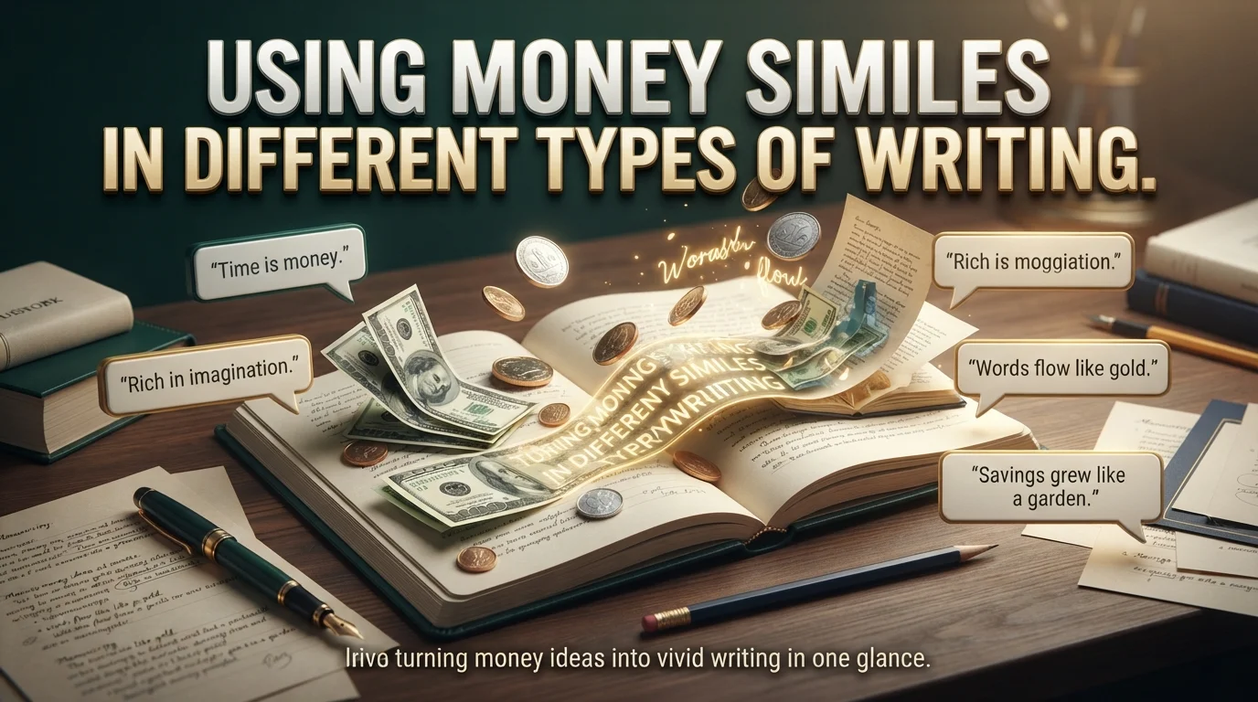 Using Money Similes in Different Types of Writing