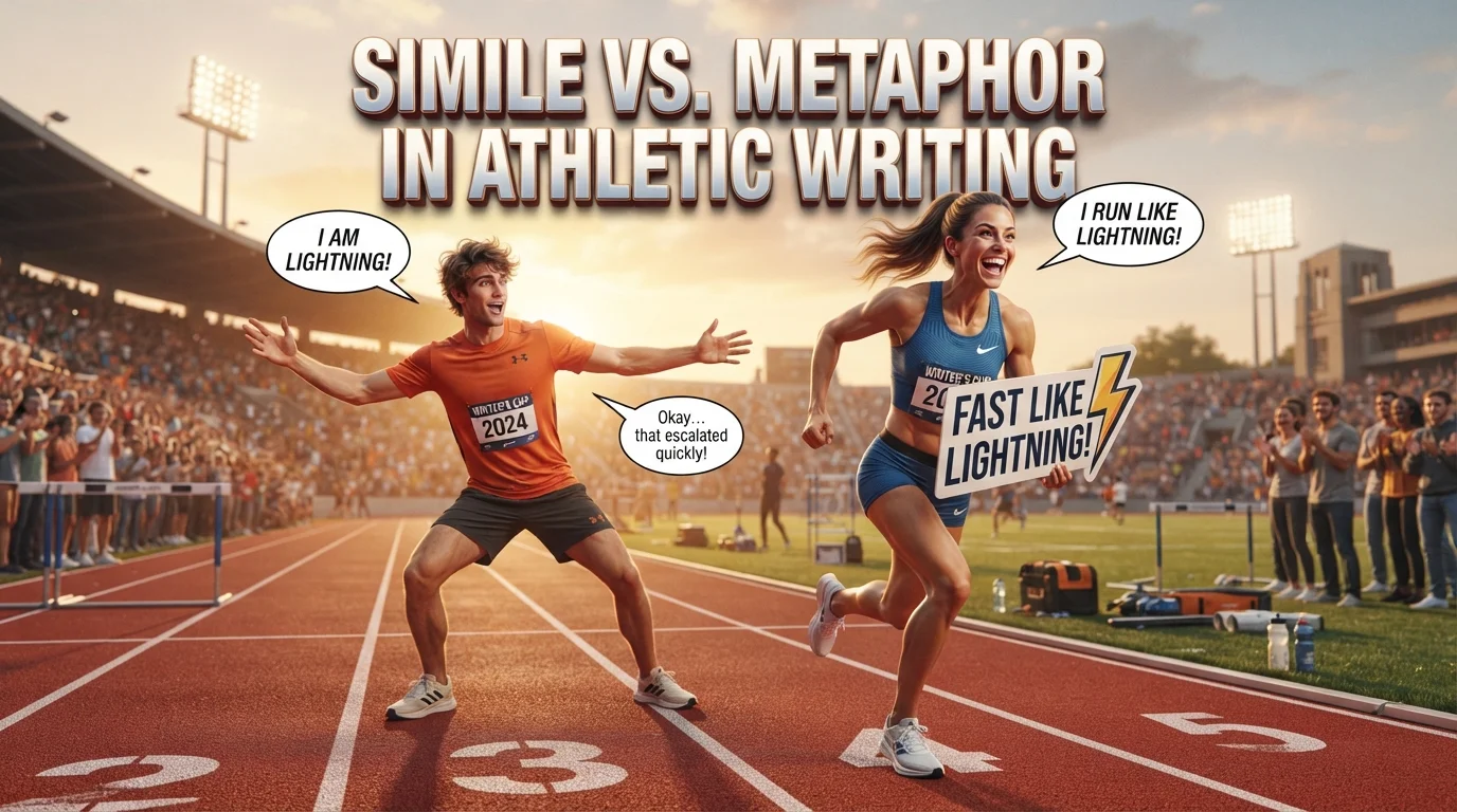 Simile vs. Metaphor in Athletic Writing