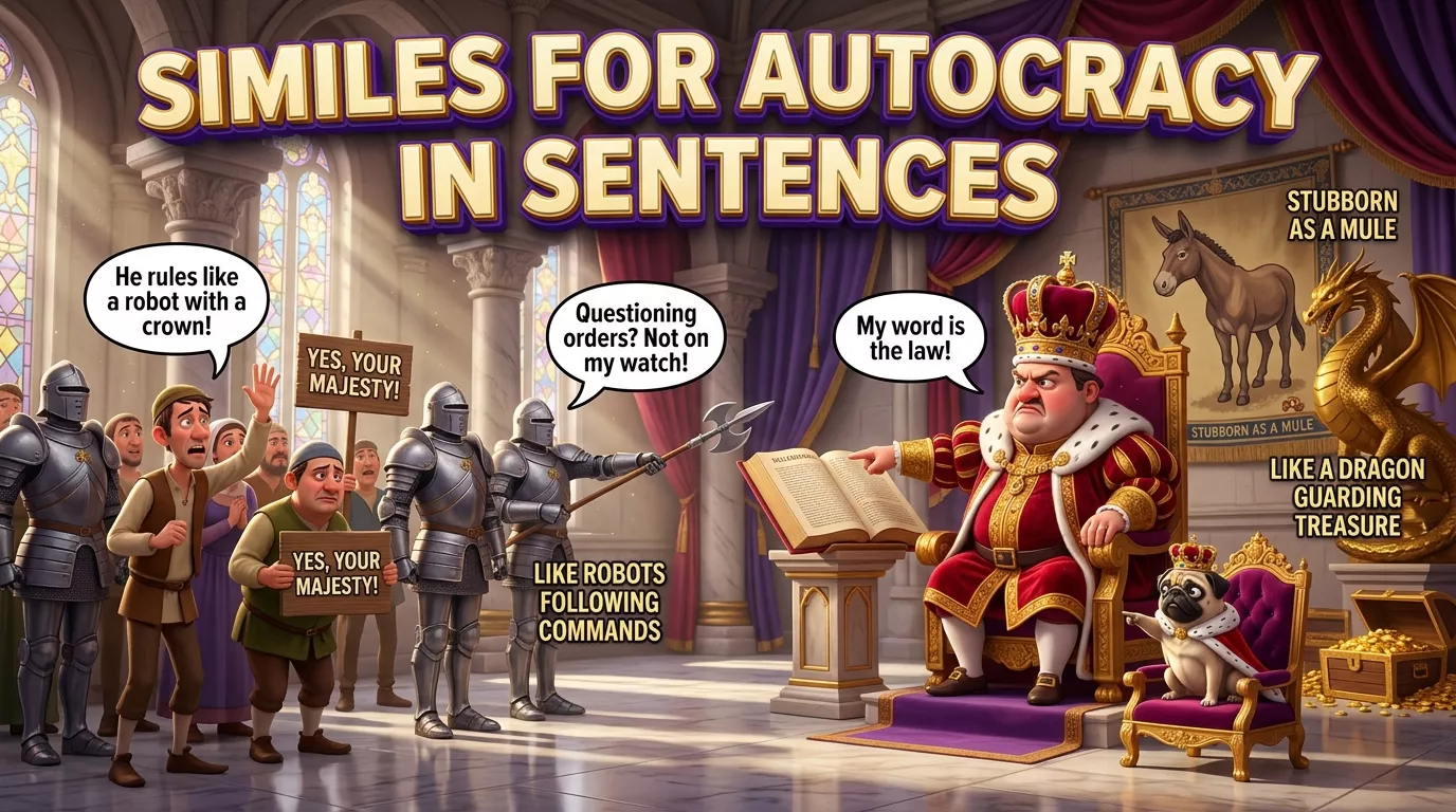 Similes for Autocracy in Sentences