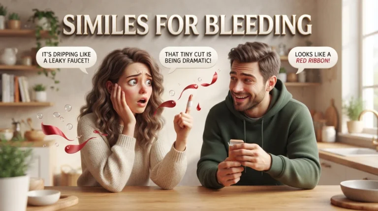Similes for Bleeding