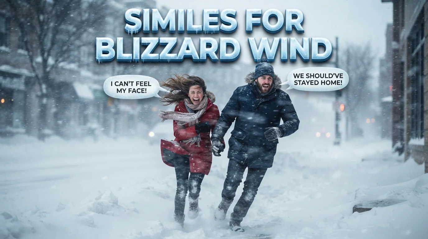 Similes for Blizzard Wind