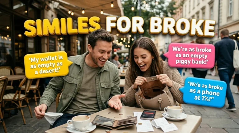 Similes for Broke