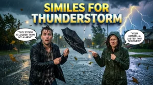 Similes for Thunderstorm