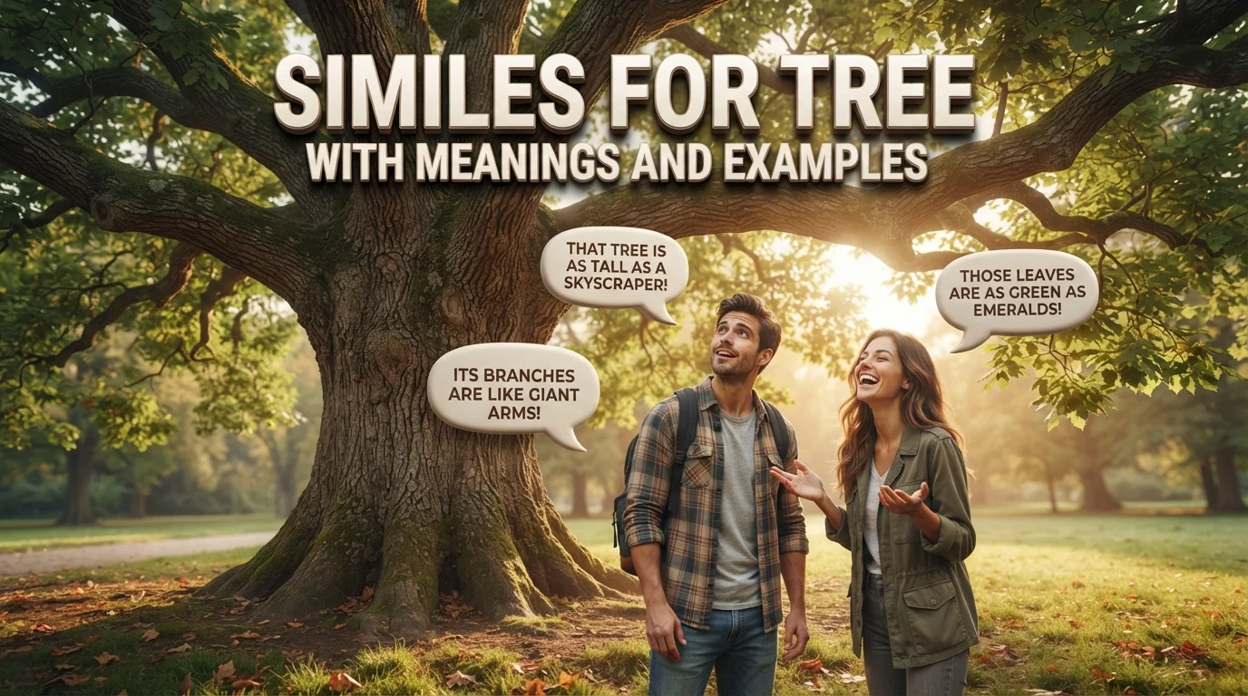 Similes for Tree With Meanings and Examples