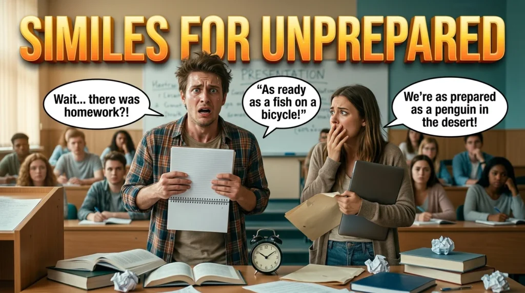 Similes for Unprepared
