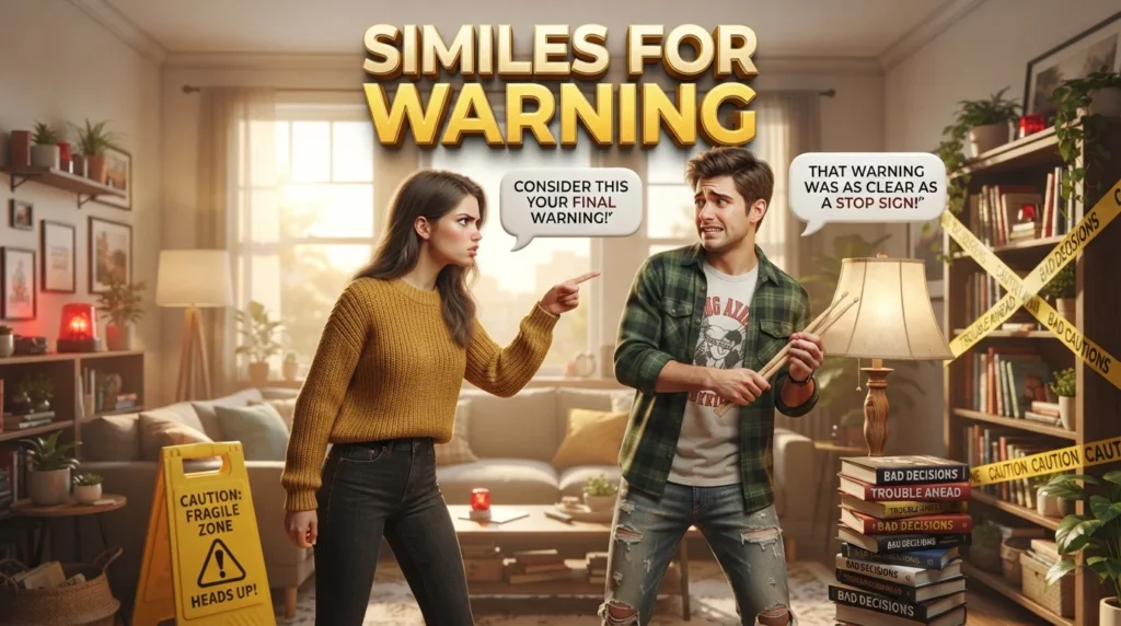 Similes for Warning