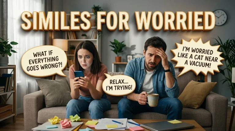 Similes for Worried