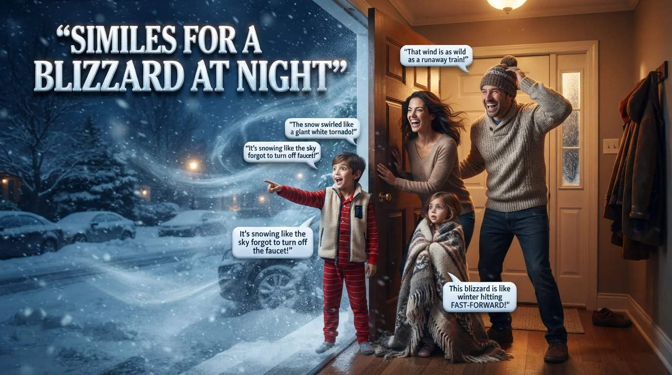 Similes for a Blizzard at Night