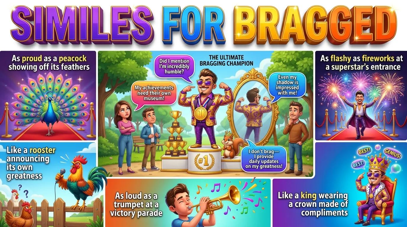 What Is a Simile for Bragged